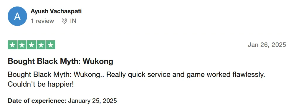 Customer review