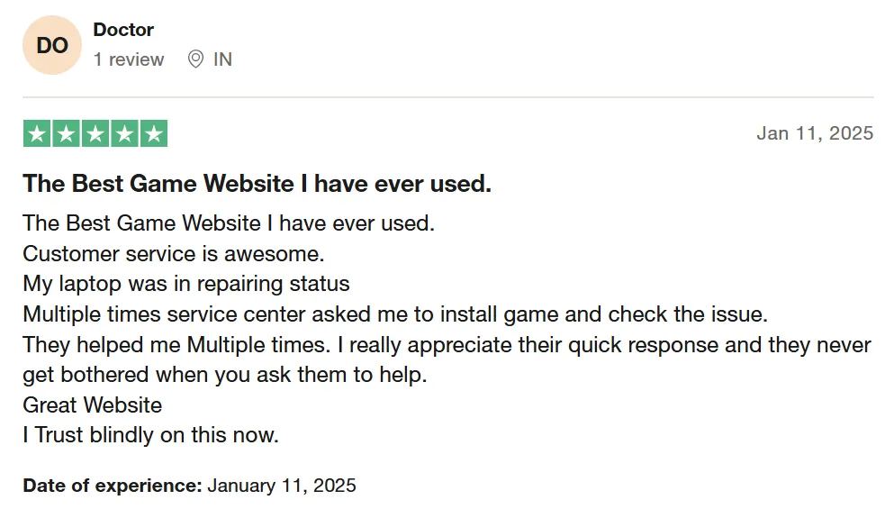 Customer review