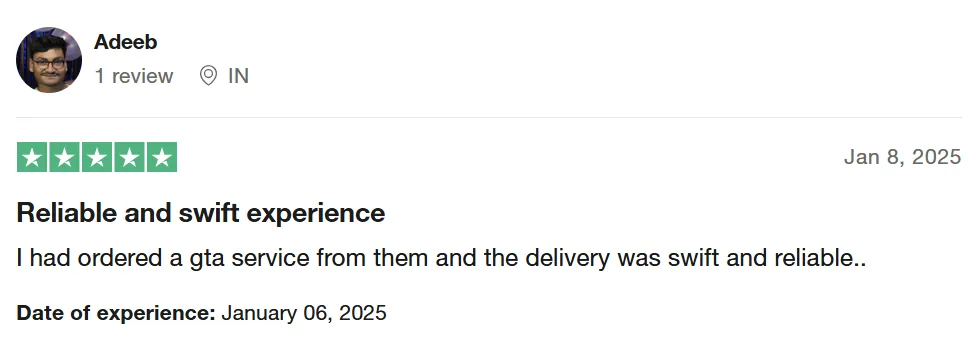 Customer review