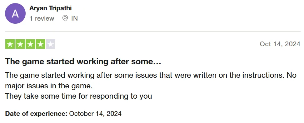 Customer review
