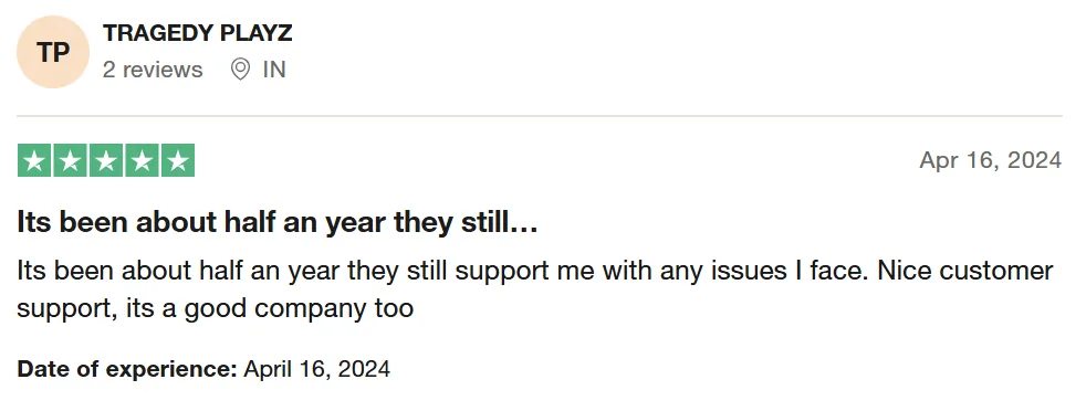 Customer review