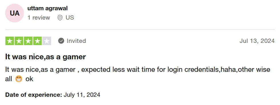 Customer review