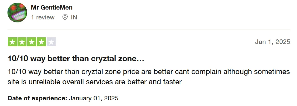 Customer review